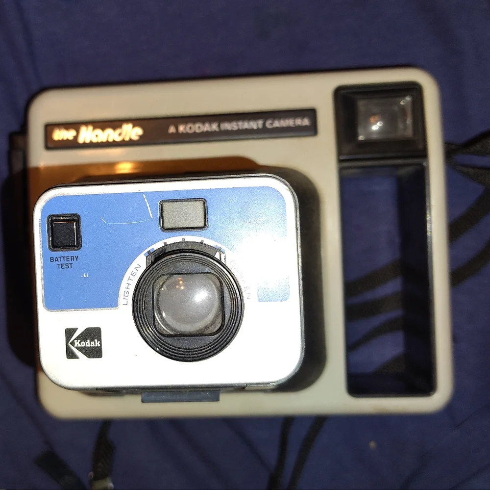 Kodak Instant Camera The Handle Vintage Polaroid Color Film Camera